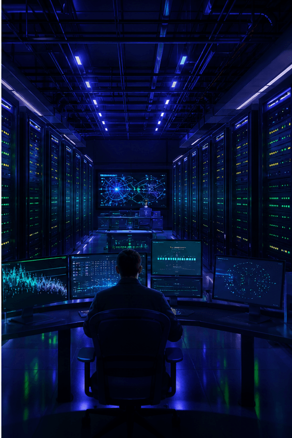 A secure fictional network operations room